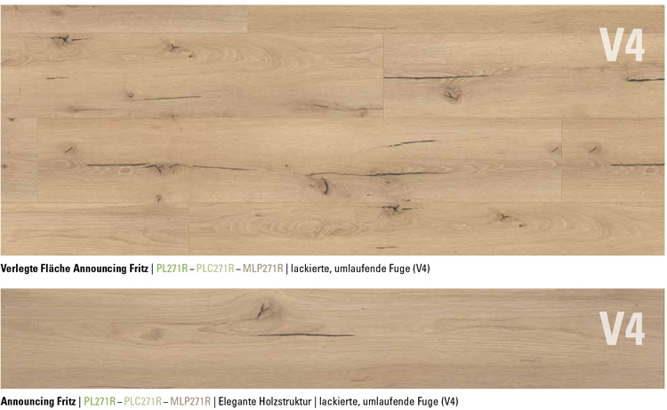 MLP271R Announcing Fritz Boden4You Royal Chestnut Grey PL084C  Wineo Pureline Wood XL Bioboden günstig kaufen LVT PVC Design Planken