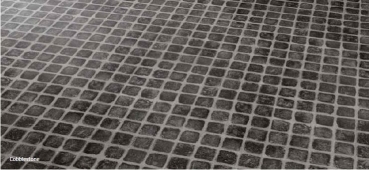 PVC Vinyl Bodenbelag Design Effekt Fliesen Pflasterstein Cobbloestone