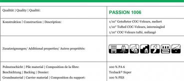 1m22 Vorwerk Teppich Passion 1006 Coc Velours Rollen Auslegware