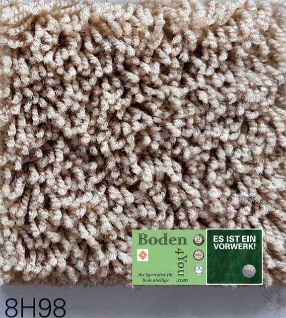 8h98 Vorwerk Teppich Passion 1003 Glanz Shag 5meter Rollen